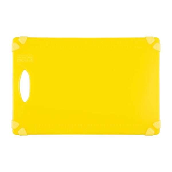 Hygiplas Commercial Grip Chopping Board Yellow 458x306mm
