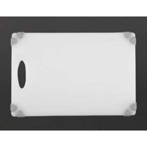 Hygiplas Commercial Grip Chopping Board White 458x306mm