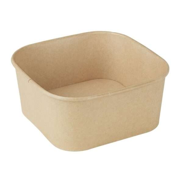Fiesta Recyclable Square Container Bases 1400ml (Pack of 300)