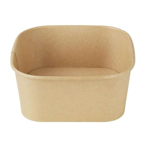Fiesta Recyclable Square Container Bases 1400ml (Pack of 300)
