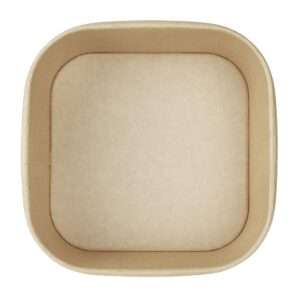 Fiesta Recyclable Square Container Bases 1400ml (Pack of 300)