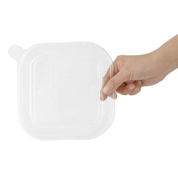 Fiesta Recyclable PET lid for Square Container Bases (Pack of 300)
