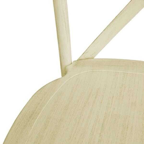 Bolero Manhattan Cross-Back Resin Chairs Natural (4 Pack)
