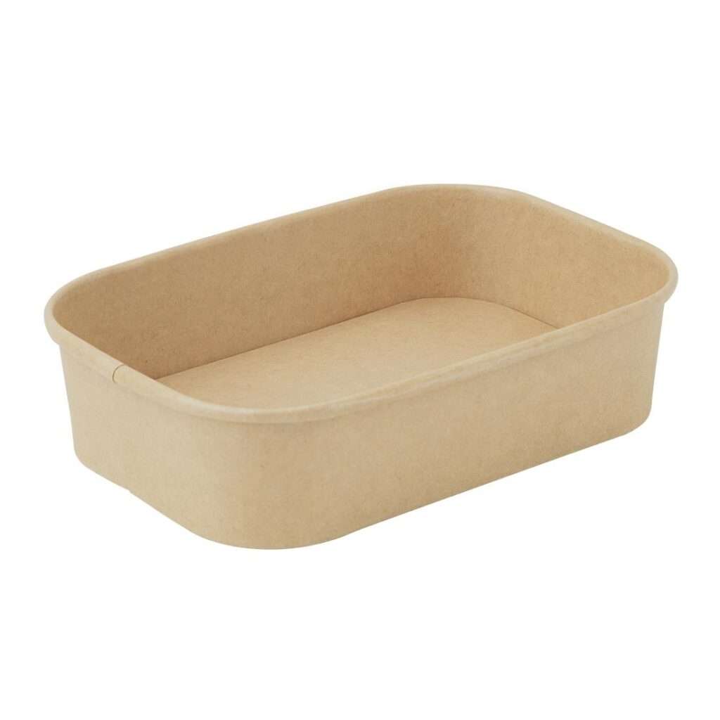 Fiesta Recyclable Rectangular Food Containers 500ml (Pack of 300)