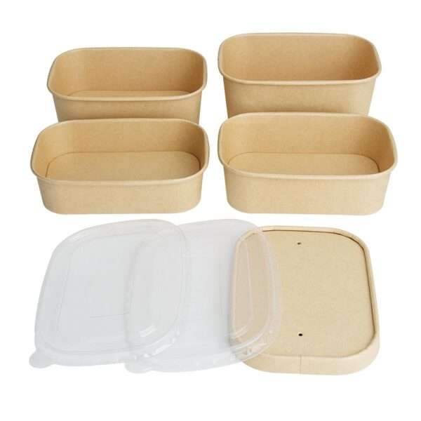 Fiesta Recyclable Rectangular Food Containers 650ml (Pack of 300)
