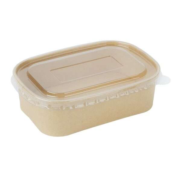 Fiesta Recyclable PET Lids for Rectangular Containers (Pack of 300)