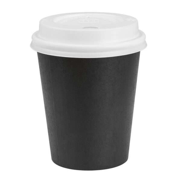 Nisbets Essentials Hot Cups and Lids Pack 8oz (Pack of 350)