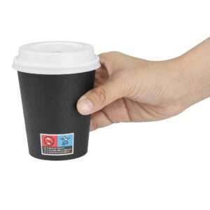 Nisbets Essentials Hot Cups and Lids Pack 8oz (Pack of 350)
