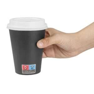 Nisbets Essentials Hot Cups and Lids Pack 12oz (Pack of 300)