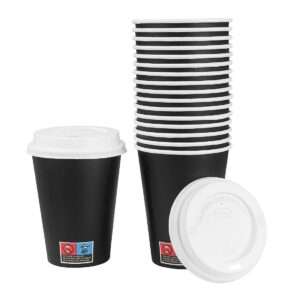 Nisbets Essentials Hot Cups and Lids Pack 12oz (Pack of 300)