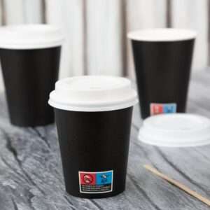 Nisbets Essentials Hot Cups and Lids Pack 12oz (Pack of 300)