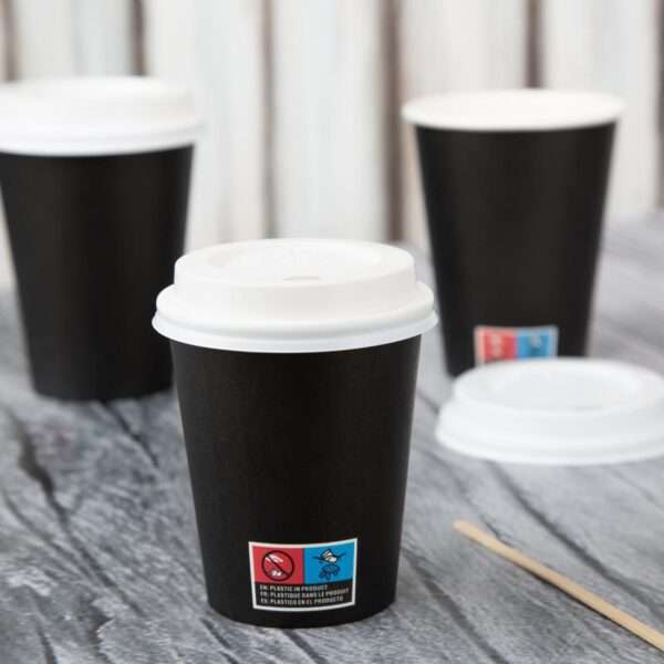 Nisbets Essentials Hot Cups and Lids Pack 12oz (Pack of 300)