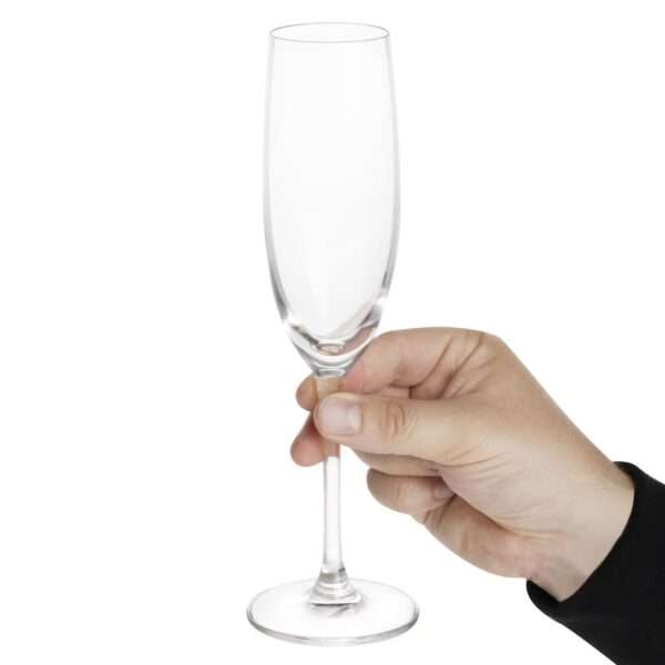 Olympia Novello Crystal Champagne Flutes 180ml (6 pack)