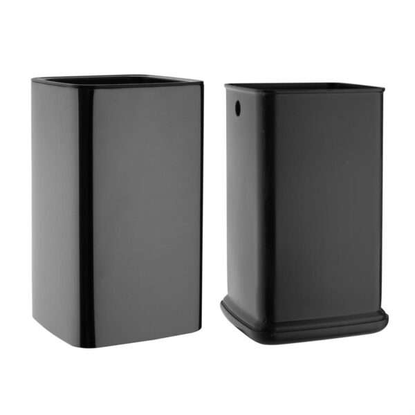 Bolero Square Waste Bin Titanium Black 7Ltr