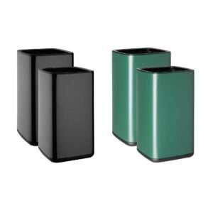 Bolero Square Waste Bin Titanium Black 7Ltr