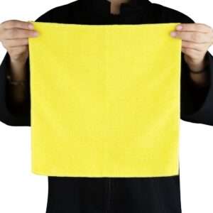 Jantex Microfibre Cloths Yellow (5 pack)