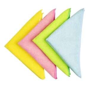 Jantex Microfibre Cloths Yellow (5 pack)