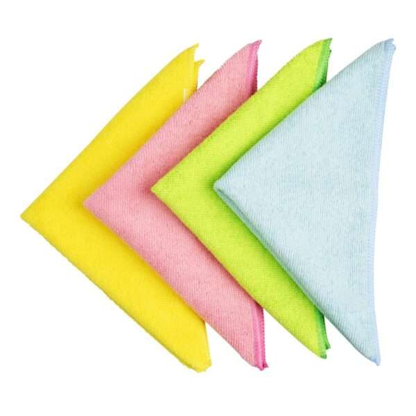 Jantex Microfibre Cloths Yellow (5 pack)