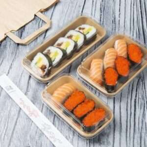 Fiesta Recyclable PET Lids for No. 2 Sushi Trays (Pack of 300)