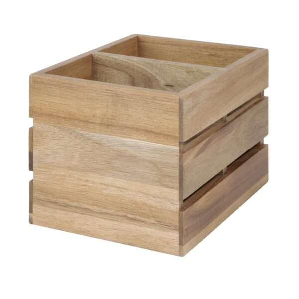 Olympia Table Organiser Acacia Wood 210x160x150mm