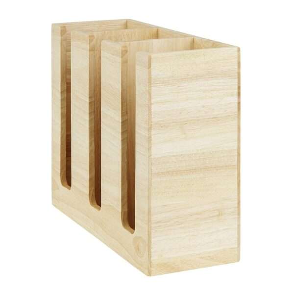 Olympia Cup Organiser Hevea Wood 340x120x240mm