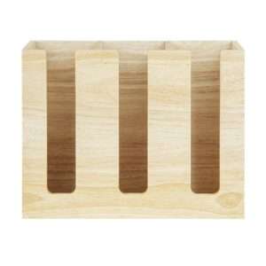 Olympia Cup Organiser Hevea Wood 340x120x240mm