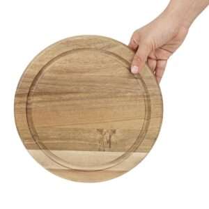 Olympia Round Acacia Wood Board for 200mm Dome