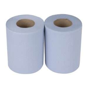 Nisbets Essentials Centrefeed Blue Rolls 2-Ply 320 Sheets (2 pack) 3 Nisbets Essentials Centrefeed Blue Rolls 2-Ply 320 Sheets (2 pack)