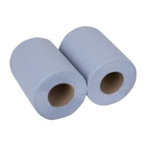 Nisbets Essentials Centrefeed Blue Rolls 2-Ply 320 Sheets (2 pack) 4 Nisbets Essentials Centrefeed Blue Rolls 2-Ply 320 Sheets (2 pack)