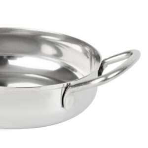 Olympia Table Presentation Double Handle Dish Stainless Steel 125mm