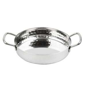 Olympia Table Presentation Handled Dish Stainless Steel Hammered 150mm