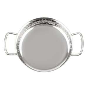 Olympia Table Presentation Handled Dish Stainless Steel Hammered 150mm