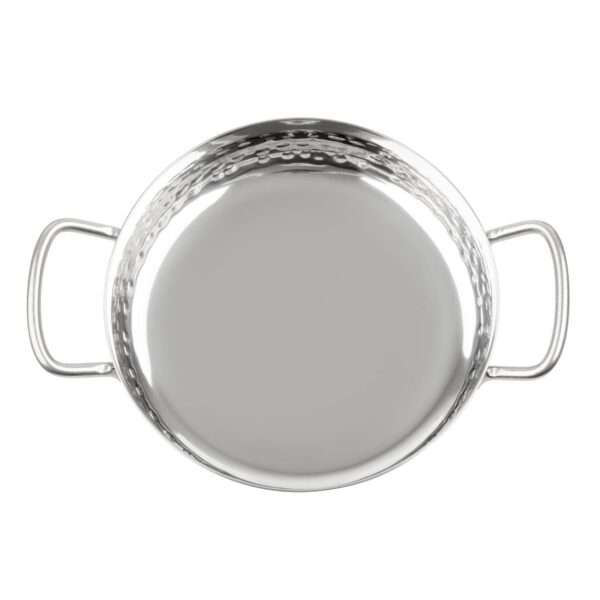 Olympia Table Presentation Handled Dish Stainless Steel Hammered 150mm