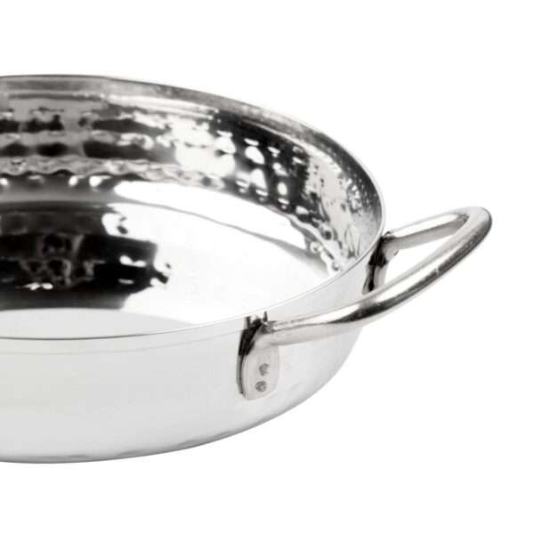 Olympia Table Presentation Handled Dish Stainless Steel Hammered 150mm