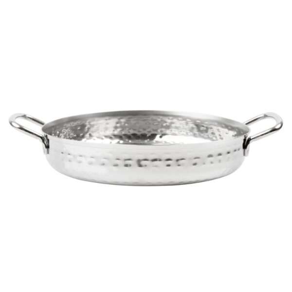 Olympia Table Presentation Handled Dish Stainless Steel Hammered 180mm