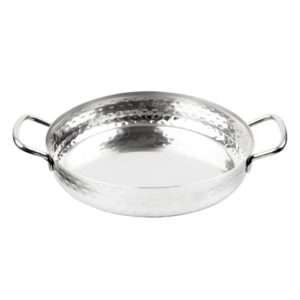 Olympia Table Presentation Handled Dish Stainless Steel Hammered 180mm