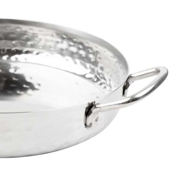 Olympia Table Presentation Handled Dish Stainless Steel Hammered 180mm