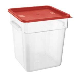 Hygiplas Square Food Storage Container Lid Red Large