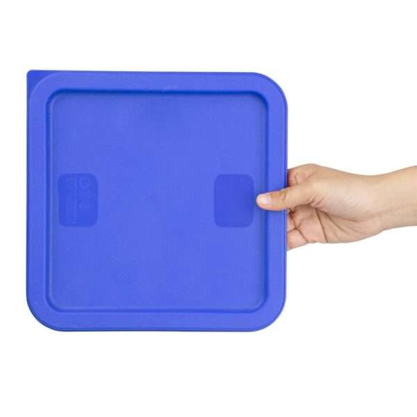 Hygiplas Square Food Storage Container Lid Blue Medium