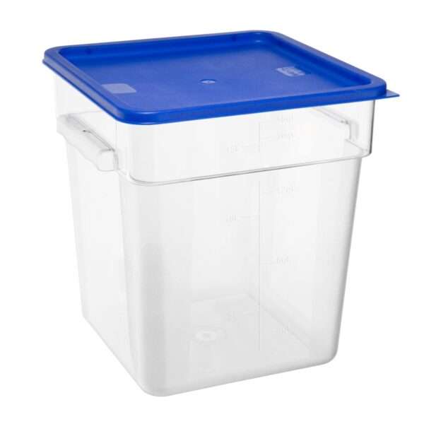Hygiplas Square Food Storage Container Lid Blue Large