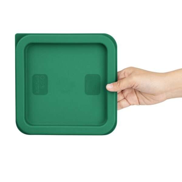 Hygiplas Square Food Storage Container Lid Green Small