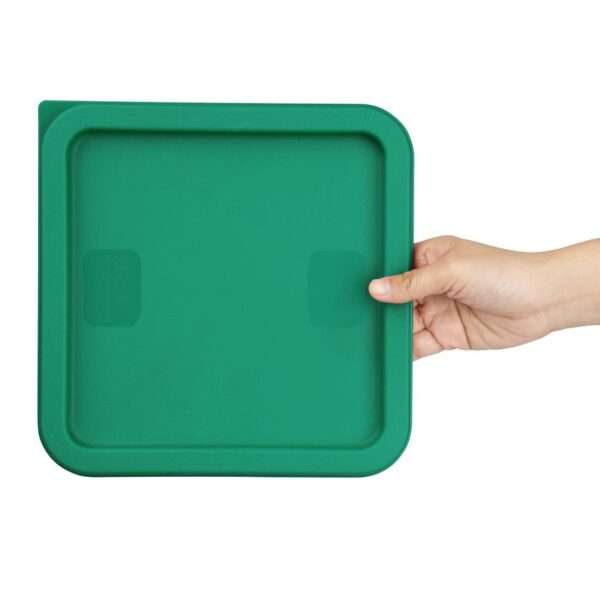 Hygiplas Square Food Storage Container Lid Green Medium