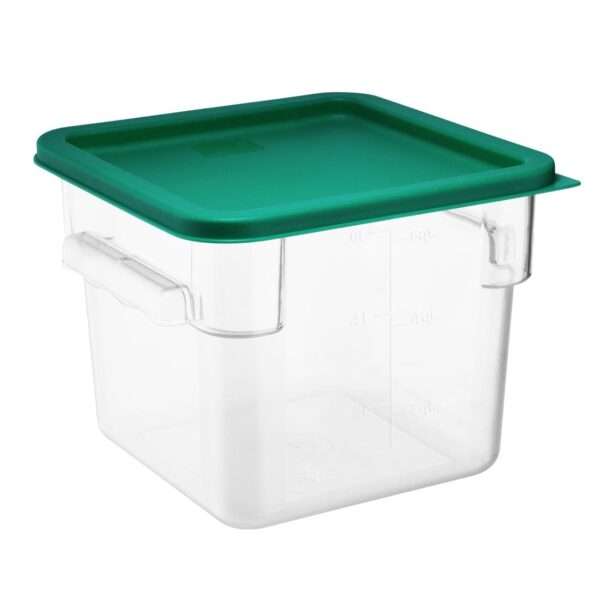 Hygiplas Square Food Storage Container Lid Green Medium