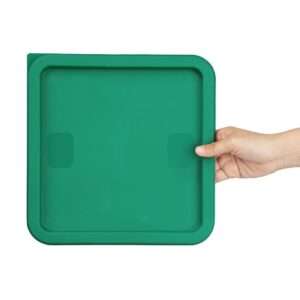 Hygiplas Square Food Storage Container Lid Green Large