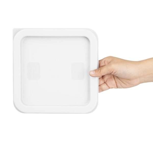 Hygiplas Square Food Storage Container Lid White Small