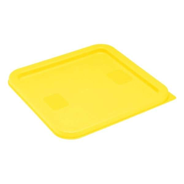 Hygiplas Square Food Storage Container Lid Yellow Medium