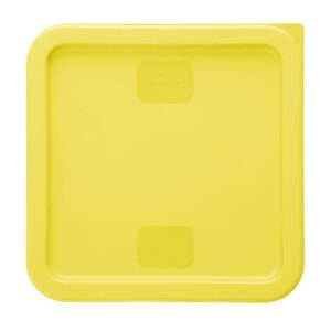 Hygiplas Square Food Storage Container Lid Yellow Large