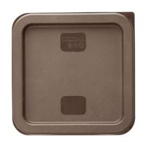Hygiplas Square Food Storage Container Lid Brown Small