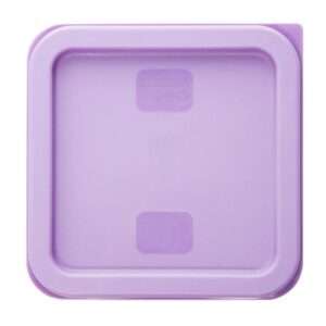 Hygiplas Square Food Storage Container Lid Purple Small