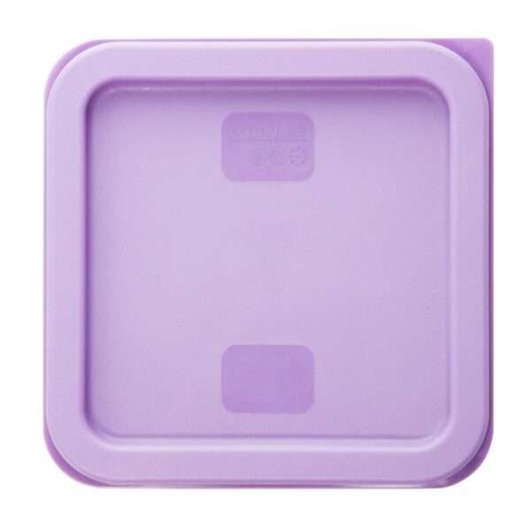 Hygiplas Square Food Storage Container Lid Purple Small